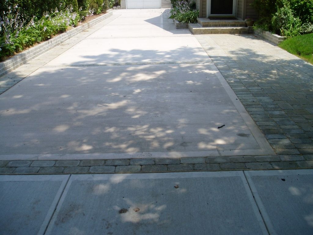 Completed concrete work